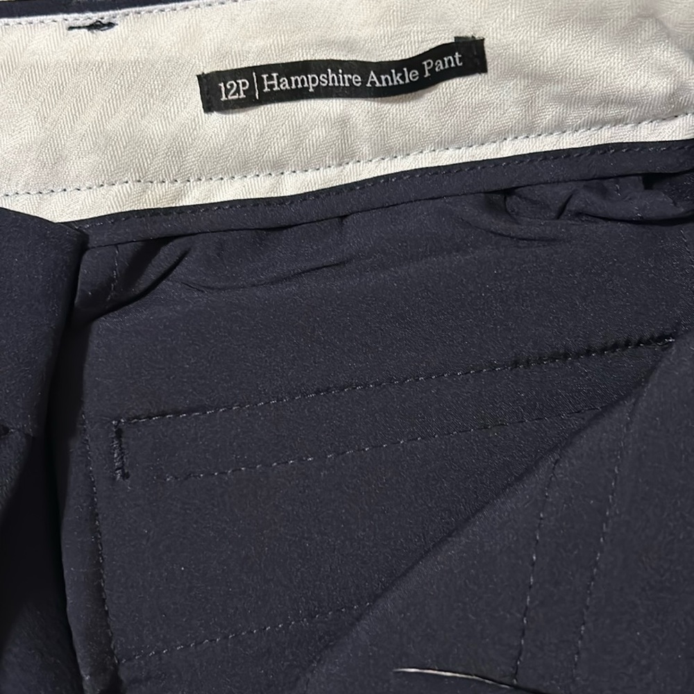 Talbots navy blue Hampshire Ankle Pant - size 12 P